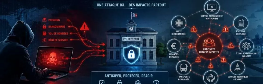 Illustration : Cybersécurité des collectivités : tester sa maturité, comprendre les risques et préparer la réponse